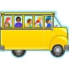 Notepads|Creative Shapes Bus with Kids Memo Pad, Multicolored, 6/Bundle (SE-89-6)