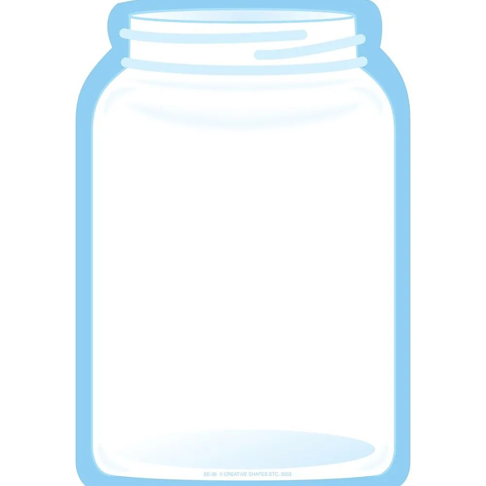 Notepads|Creative Shapes Jar Memo Pad, Multicolor, 6/Bundle (SE-36-6)