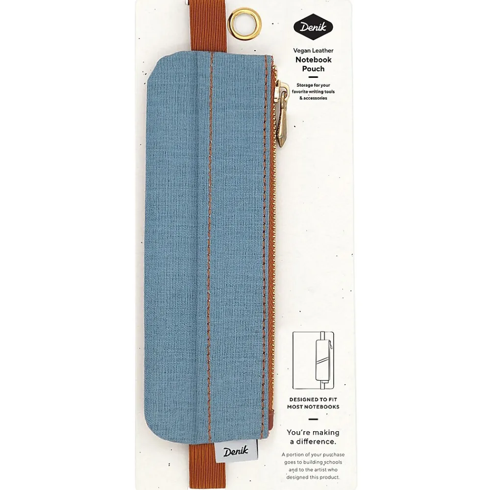 Notebooks|Denik Denim Blue Distressed Notebook Pouch, Blue (NBPOUCH001)