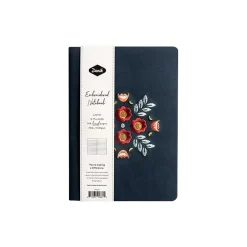 Journals|Denik Evelynn Blue Vegan Suede Journal, 5.75" x 8.25" (AHBC550L)