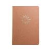Journals|Denik Rise & Shine Hardcover Journal, 5.25" x 7.25", Dotted Ruled, Brown/Rose Gold, 128 Pages (CET569D)