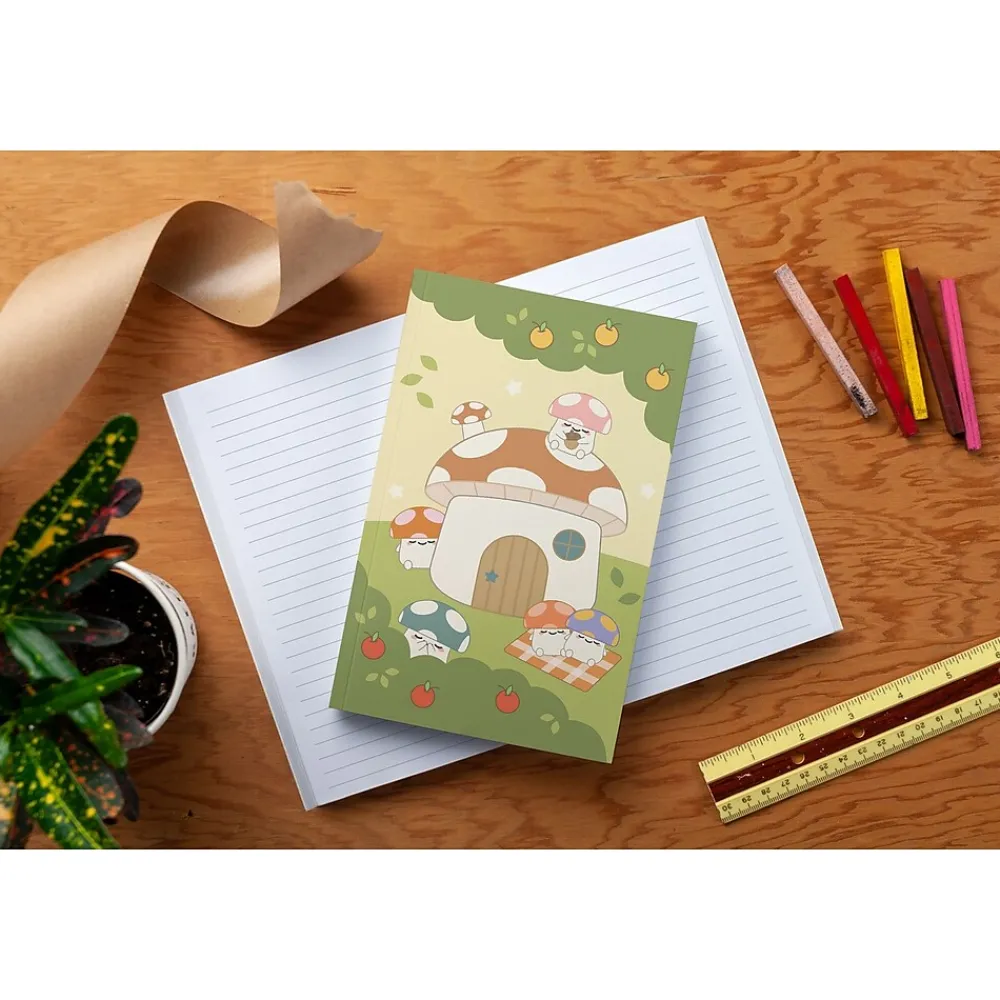 Journals|Denik Smoko Mushroom Garden Journal, 5.25" x 8.25", College Ruled, 144 Pages (LFC1888L)