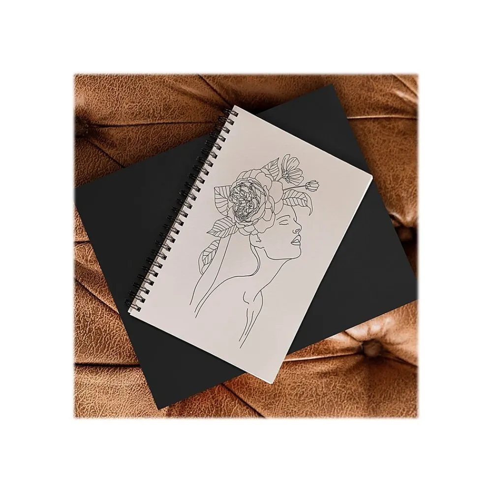 Notebooks|DENY Designs Alexandria Botany I by Iveta Abolina Professional Notebooks, 5.5" x 8.25", Dotted, 40 Sheets, Beige (71323-NOBS01)