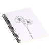 Notebooks|DENY Designs Anemones by the Colour Study Professional Notebooks, 5.5" x 8.25", Dotted, 40 Sheets, White (70286-NOBS01)