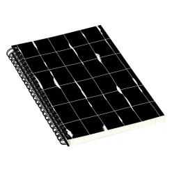 Notebooks|DENY Designs Between the Lines by Iveta Abolina Notebook, 5.5" x 8.25", Dotted, 40 Sheets, Black/White (68195-nobs01)