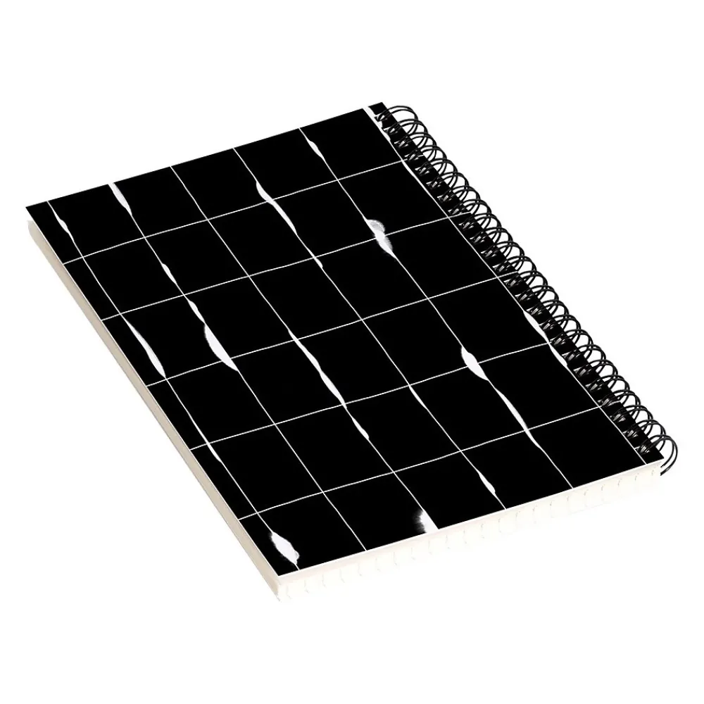Notebooks|DENY Designs Between the Lines by Iveta Abolina Notebook, 5.5" x 8.25", Dotted, 40 Sheets, Black/White (68195-nobs01)