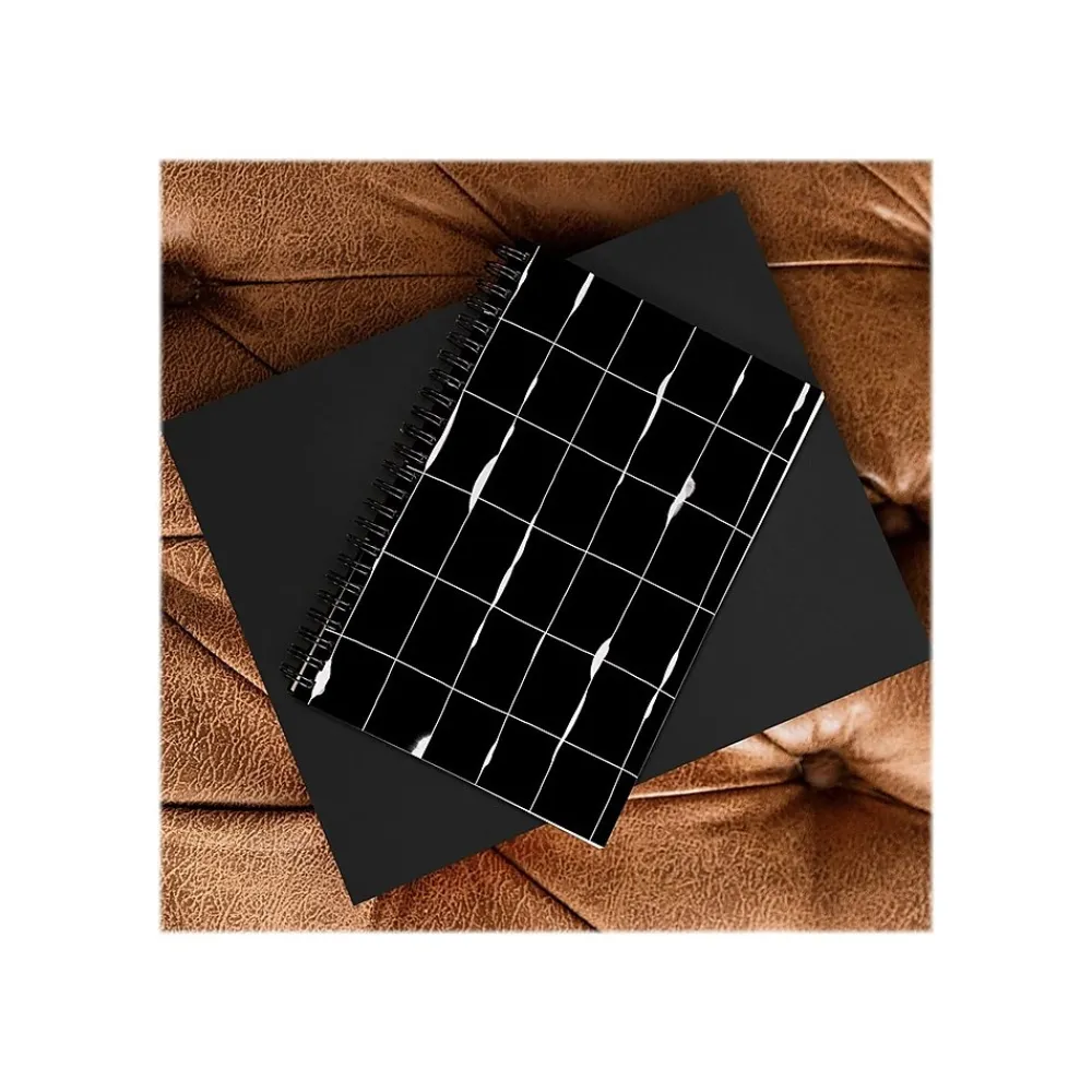 Notebooks|DENY Designs Between the Lines by Iveta Abolina Notebook, 5.5" x 8.25", Dotted, 40 Sheets, Black/White (68195-nobs01)