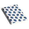 Notebooks|DENY Designs Blue Strawberries by Alisa Galitsyna Professional Notebooks, 5.5" x 8.25", Dotted, 40 Sheets, White (74753-NOBS01)