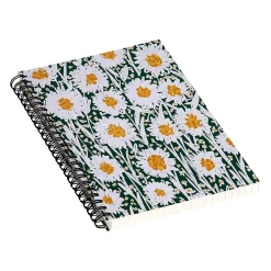 Notebooks|DENY Designs Daisy Pattern by Alisa Galitsyna Professional Notebooks, 5.5" x 8.25", Dotted, 40 Sheets, Multicolor (74701-NOBS01)
