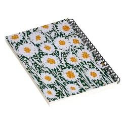 Notebooks|DENY Designs Daisy Pattern by Alisa Galitsyna Professional Notebooks, 5.5" x 8.25", Dotted, 40 Sheets, Multicolor (74701-NOBS01)