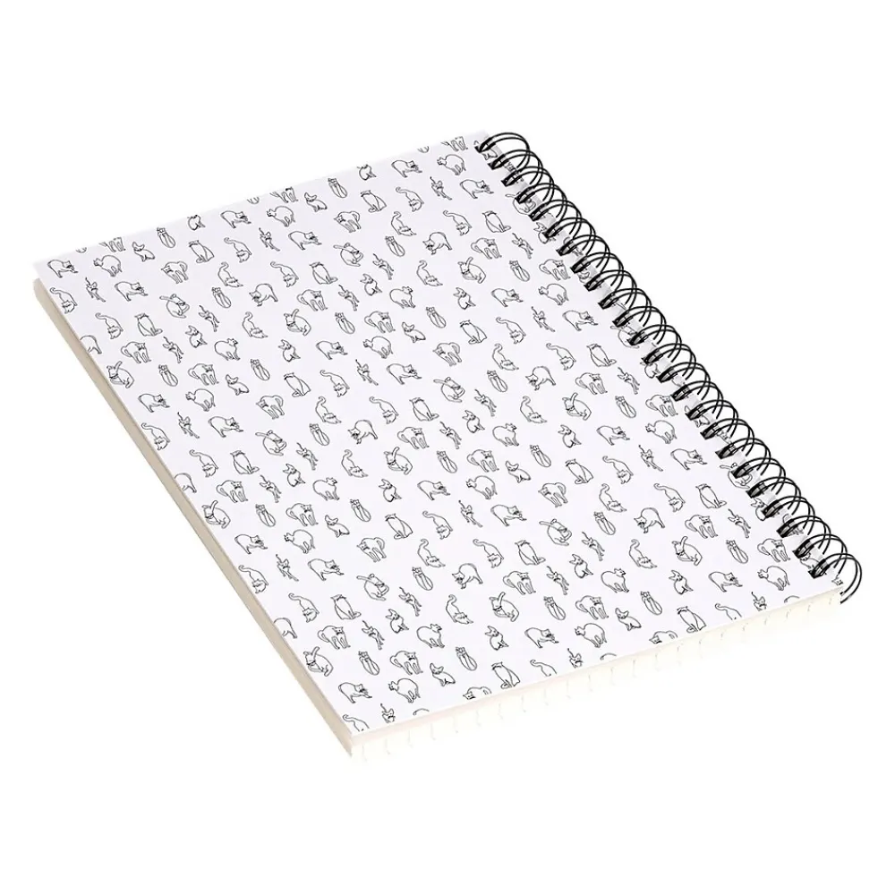 Notebooks|DENY Designs Hello Furry by Iveta Abolina Professional Notebooks, 5.5" x 8.25", Dotted, 40 Sheets, White (70333-NOBS01)