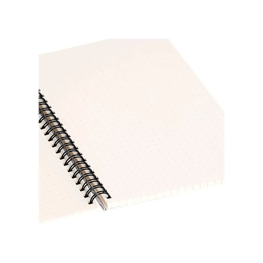 Notebooks|DENY Designs Linear Feminine Essence by Marta Barragan Camarasa Notebook, 5.5" x 8.25", Dotted, 40 Sheets, White/Black