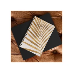 Notebooks|DENY Designs Metallic Gold Palm Leaf by Modern Tropical Notebook, 5.5