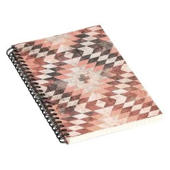 Notebooks|DENY Designs Native Coral Diamond by Holli Zollinger Notebook, 5.5" x 8.25", Dotted, 40 Sheets, Multicolor (67636-nobs01)