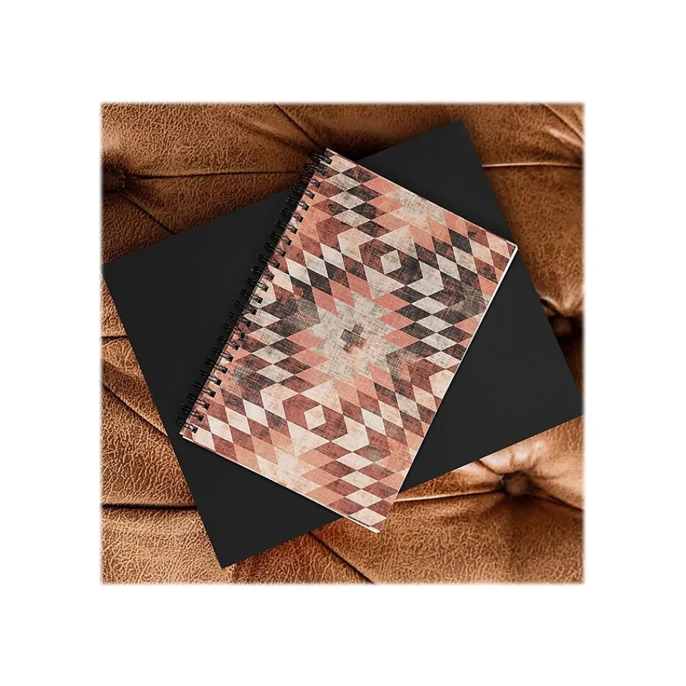 Notebooks|DENY Designs Native Coral Diamond by Holli Zollinger Notebook, 5.5" x 8.25", Dotted, 40 Sheets, Multicolor (67636-nobs01)
