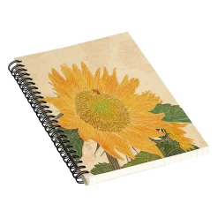 Notebooks|DENY Designs Sunflower and Bee by Sewzinski Professional Notebooks, 5.5" x 8.25", Dotted, 40 Sheets, Multicolor (74737-NOBS01)