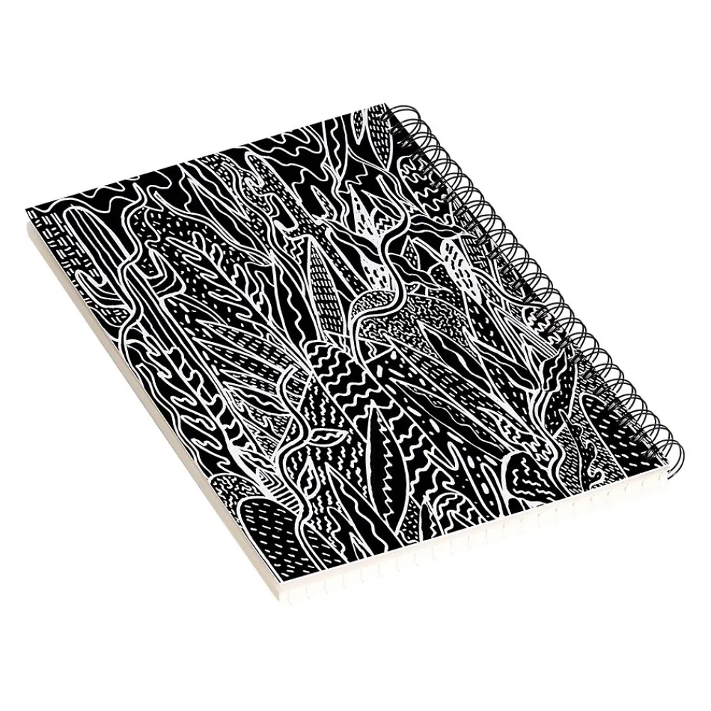 Notebooks|DENY Designs The Garden by Kris Tate Professional Notebooks, 5.5" x 8.25", Dotted, 40 Sheets, Black (58293-NOBS01)