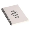 Notebooks|DENY Designs This Moment Right Now by Urban Wild Studio Notebook, 5.5" x 8.25", Dotted, 40 Sheets, Pink (70945-nobs01)
