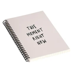 Notebooks|DENY Designs This Moment Right Now by Urban Wild Studio Notebook, 5.5" x 8.25", Dotted, 40 Sheets, Pink (70945-nobs01)