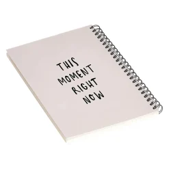 Notebooks|DENY Designs This Moment Right Now by Urban Wild Studio Notebook, 5.5" x 8.25", Dotted, 40 Sheets, Pink (70945-nobs01)