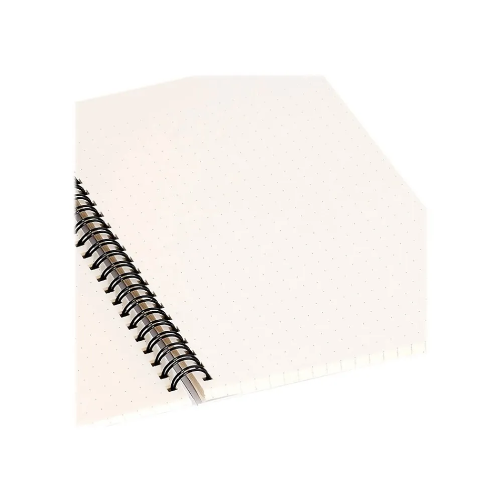 Notebooks|DENY Designs Wink Face by Mambo Art Studio Professional Notebooks, 5.5" x 8.25", Dotted, 40 Sheets, White (68797-NOBS01)