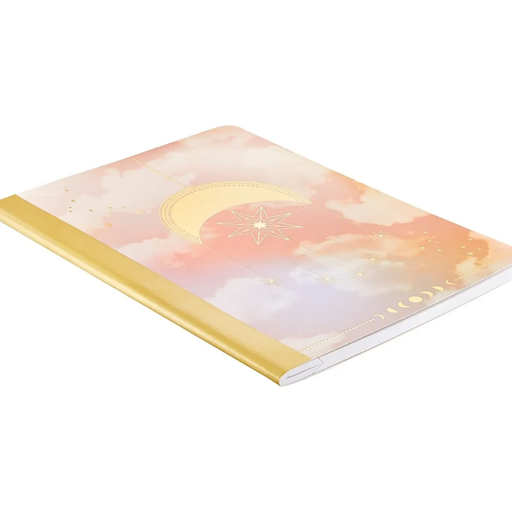 Composition Notebooks|Eccolo Composition Notebooks, 7.5" x 9.75", College-Ruled, 80 Sheets, Assorted Colors, 3/Pack (ST840A-3PACK)
