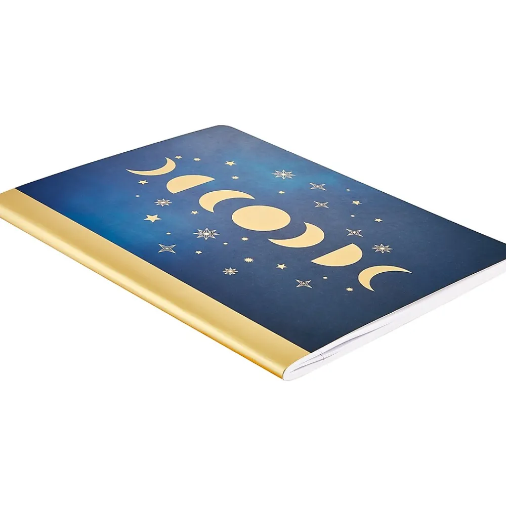 Composition Notebooks|Eccolo Composition Notebooks, 7.5" x 9.75", College-Ruled, 80 Sheets, Assorted Colors, 3/Pack (ST840A-3PACK)