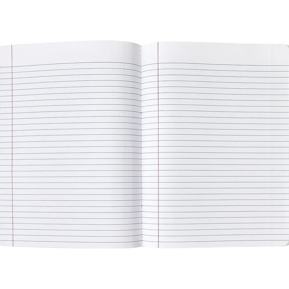 Composition Notebooks|Eccolo Composition Notebooks, 7.5" x 9.75", College-Ruled, 80 Sheets, Assorted Colors, 3/Pack (ST840A-3PACK)
