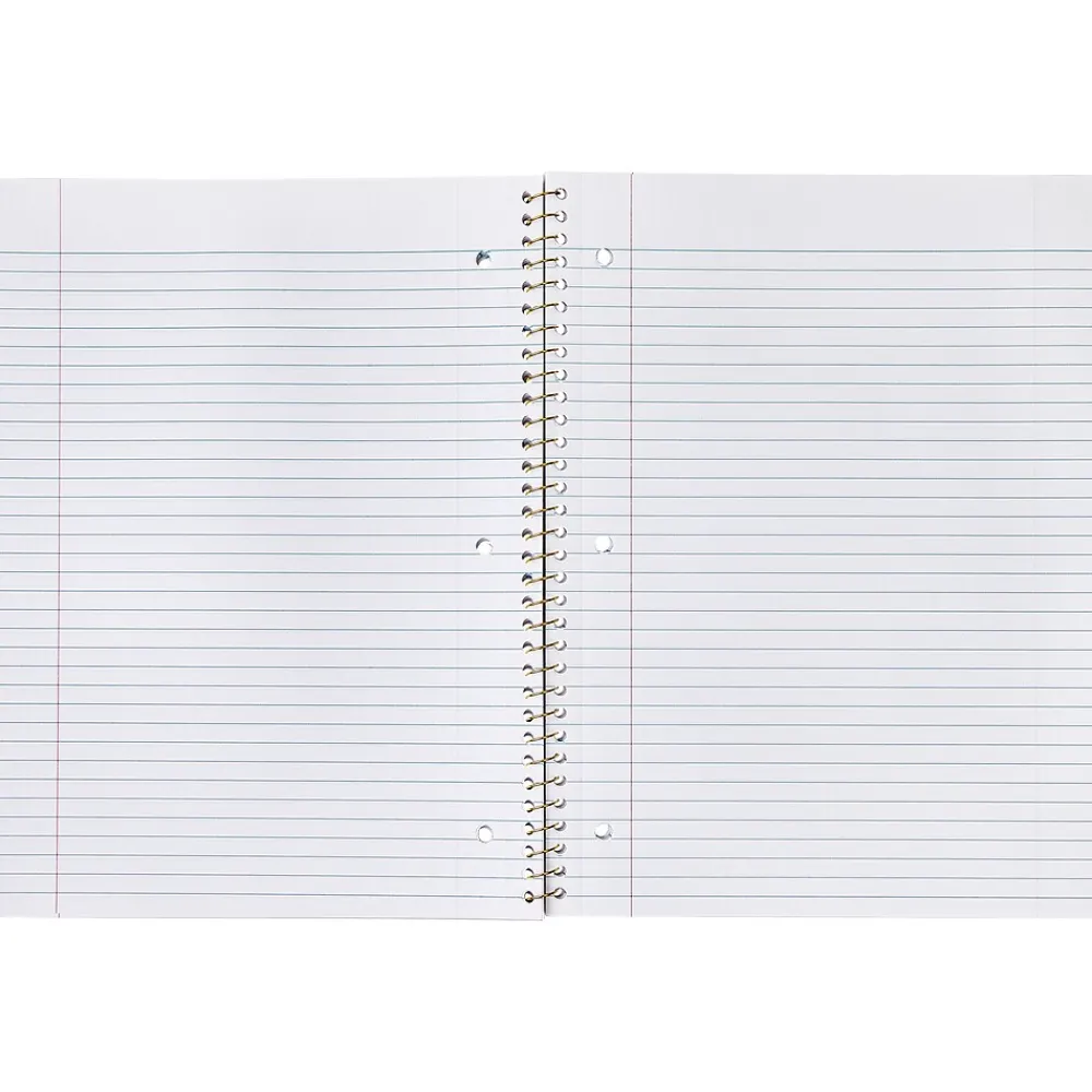 Subject Notebooks|Eccolo 1-Subject Notebooks, 8.5" x 11", College-Ruled, 80 Sheets, Assorted Colors, 3/Pack (ST839A-3PACK)