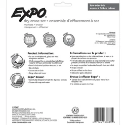 Markers|Expo Dry Erase Starter Set, Chisel Tip, Assorted, 10/Pack (80835)