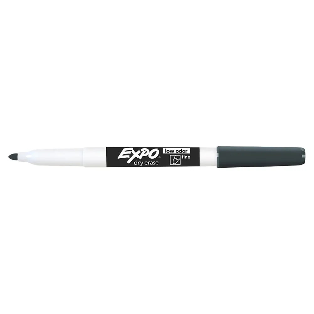 Markers|Expo Magnetic Dry Erase Markers, Fine Tip, , 4/Pack (1944745) Black
