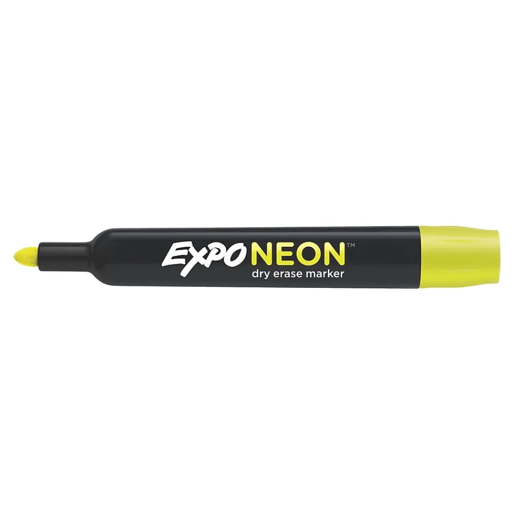 Markers|Expo Neon Window Dry Erase Markers, Bullet Tip, Assorted, 5/Pack (1752226)