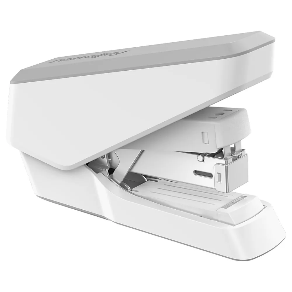 Staplers|Fellowes LX860 EasyPress Desktop Stapler, 40-Sheet Capacity, White (5014301)