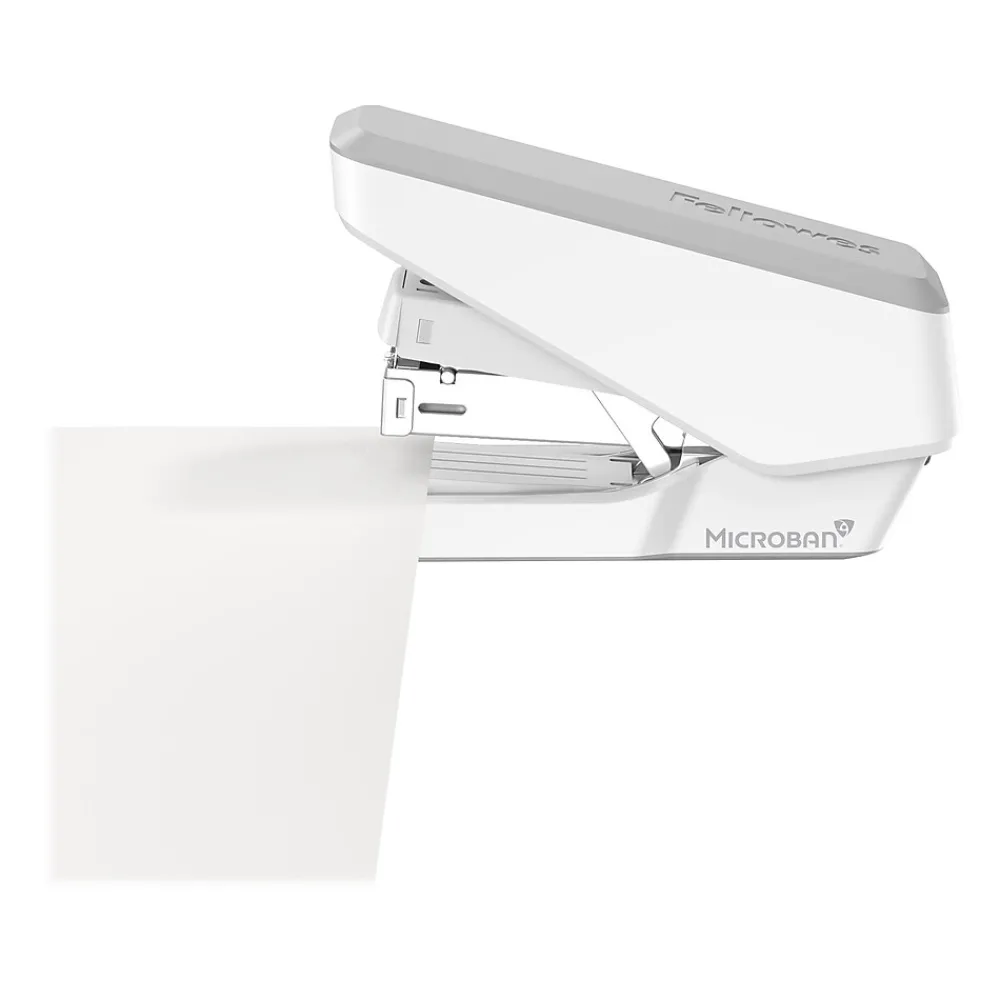 Staplers|Fellowes LX860 EasyPress Desktop Stapler, 40-Sheet Capacity, White (5014301)