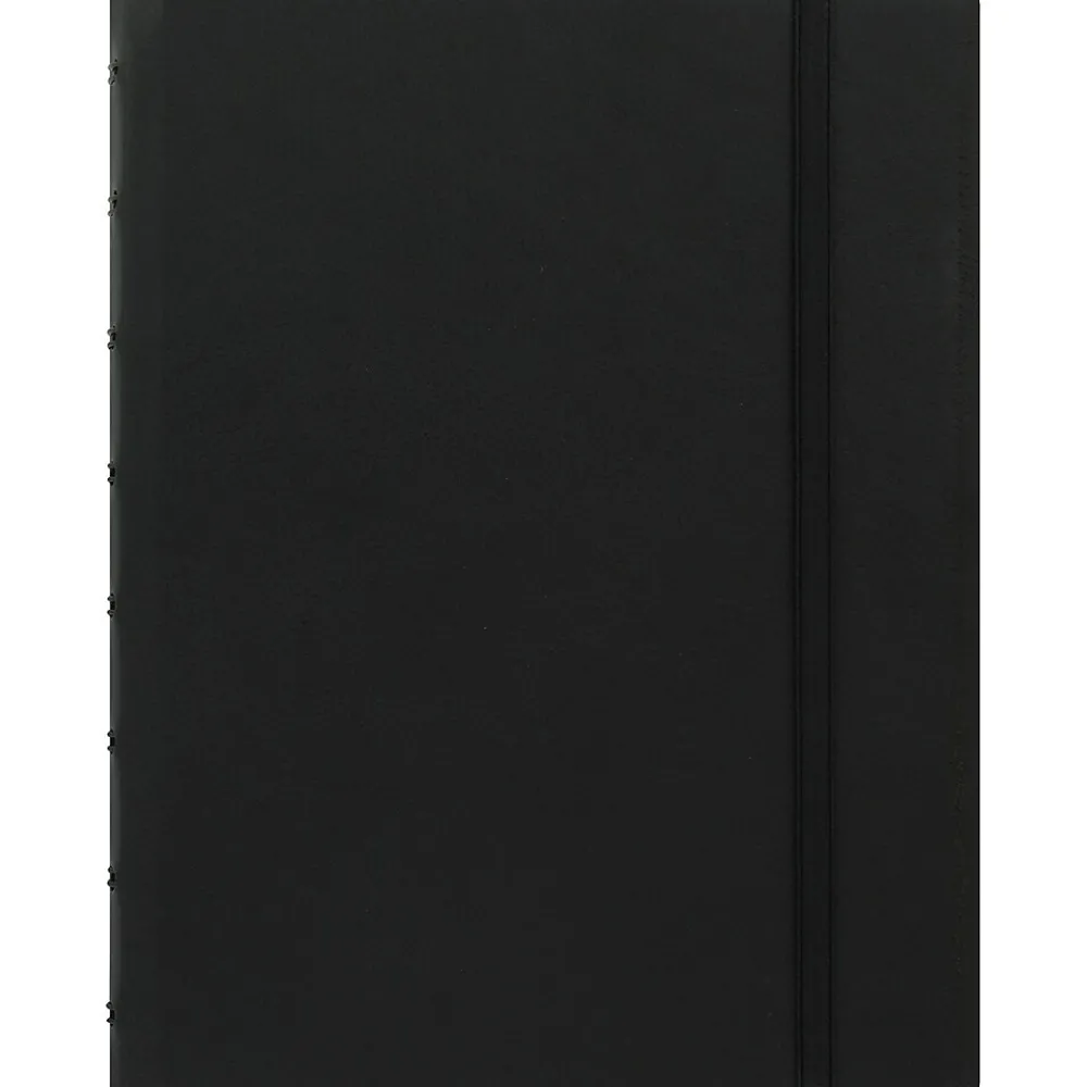 Notebooks|Filofax A5 Classic Bright 4-Subject Professional Notebooks, 5.8" x 8.25", College Ruled, 56 Sheets, Black (B115007U)