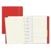 Notebooks|Filofax A5 Classic Bright 4-Subject Professional Notebooks, 5.8" x 8.25", College Ruled, 56 Sheets, Red (B115008U)