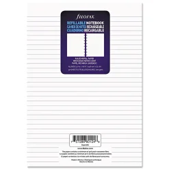 Notebooks|Filofax A5 1-Subject Professional Notebooks, 5.5" x 8.5", College Ruled, 32 Sheets, White (B152008U)