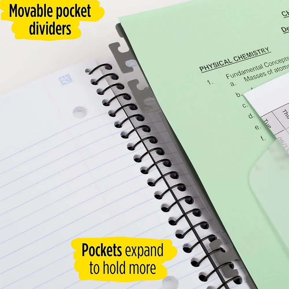Subject Notebooks|Five Star Advance 3-Subject Notebooks, 8.5" x 11", College Ruled, 150 Sheets, Assorted Colors (06324)