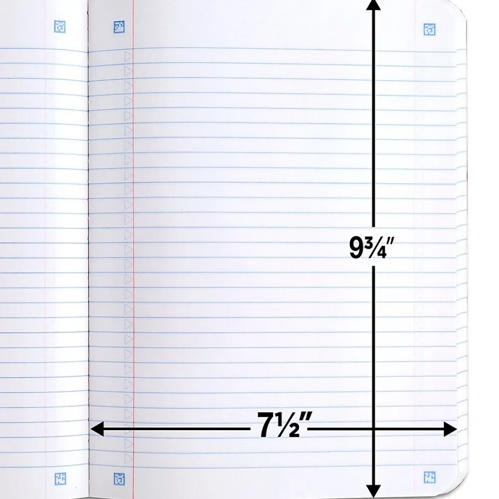 Composition Notebooks|Five Star Composition Notebooks, 7.5" x 9.7", College Ruled, 100 Sheets, Each (9120)