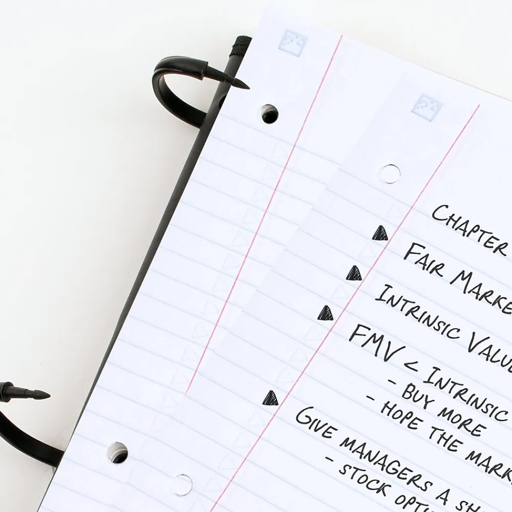 Subject Notebooks|Five Star Flex 1-Subject Notebooks, 8.5" x 11", College Ruled, 80 Sheets, Red (08120)
