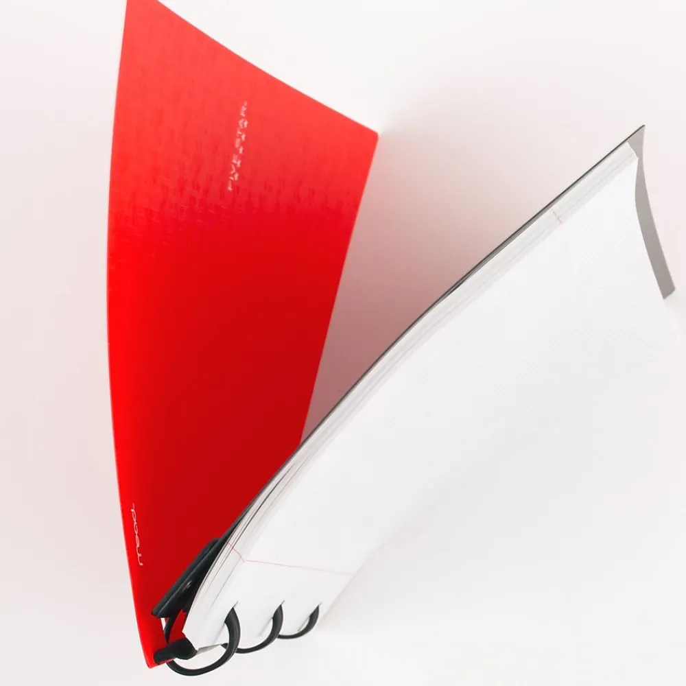 Subject Notebooks|Five Star Flex 1-Subject Notebooks, 8.5" x 11", College Ruled, 80 Sheets, Red (08120)