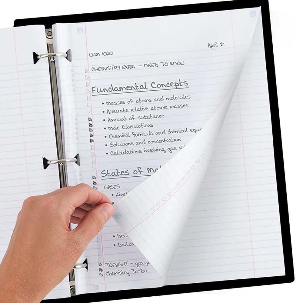 Filler Paper|Five Star Reinforced College Ruled Filler Paper, 8.5" x 11", 3-Hole Punched, 80 Sheets/Pack (170102/170035)