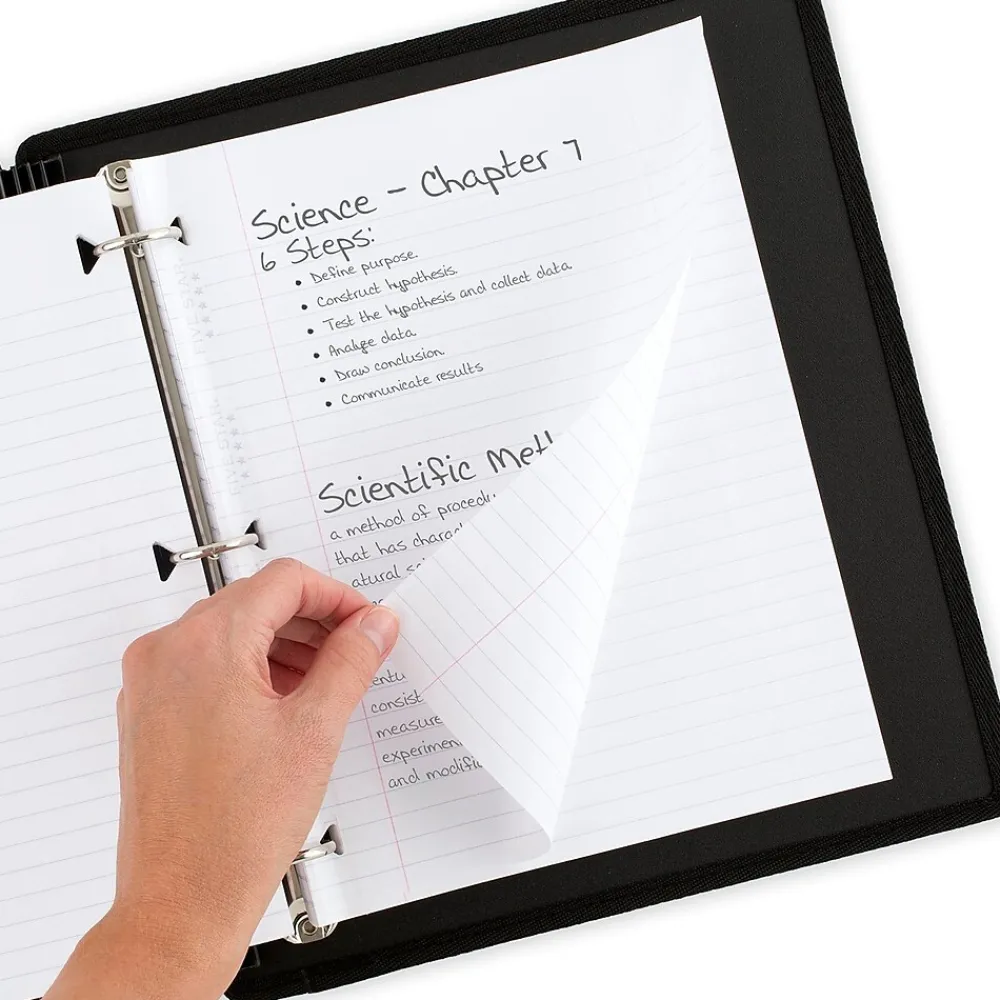 Filler Paper|Five Star Reinforced Wide Ruled Filler Paper, 8" x 10.5", 3-Hole Punched, 80 Sheets/Pack (150002/150034)