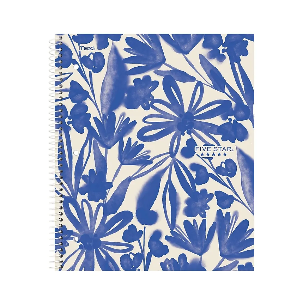 Subject Notebooks|Five Star Soft Petals 1-Subject Notebooks, 8.5" x 11", College-Ruled, 80 Sheets, Assorted Colors, 2/Pack (820331)