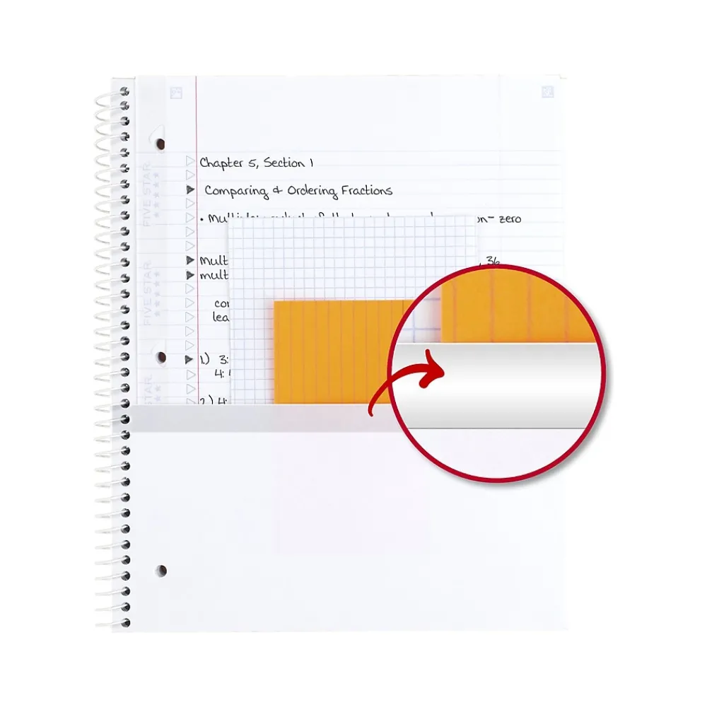 Subject Notebooks|Five Star Soft Petals 1-Subject Notebooks, 8.5" x 11", College-Ruled, 80 Sheets, Assorted Colors, 2/Pack (820331)