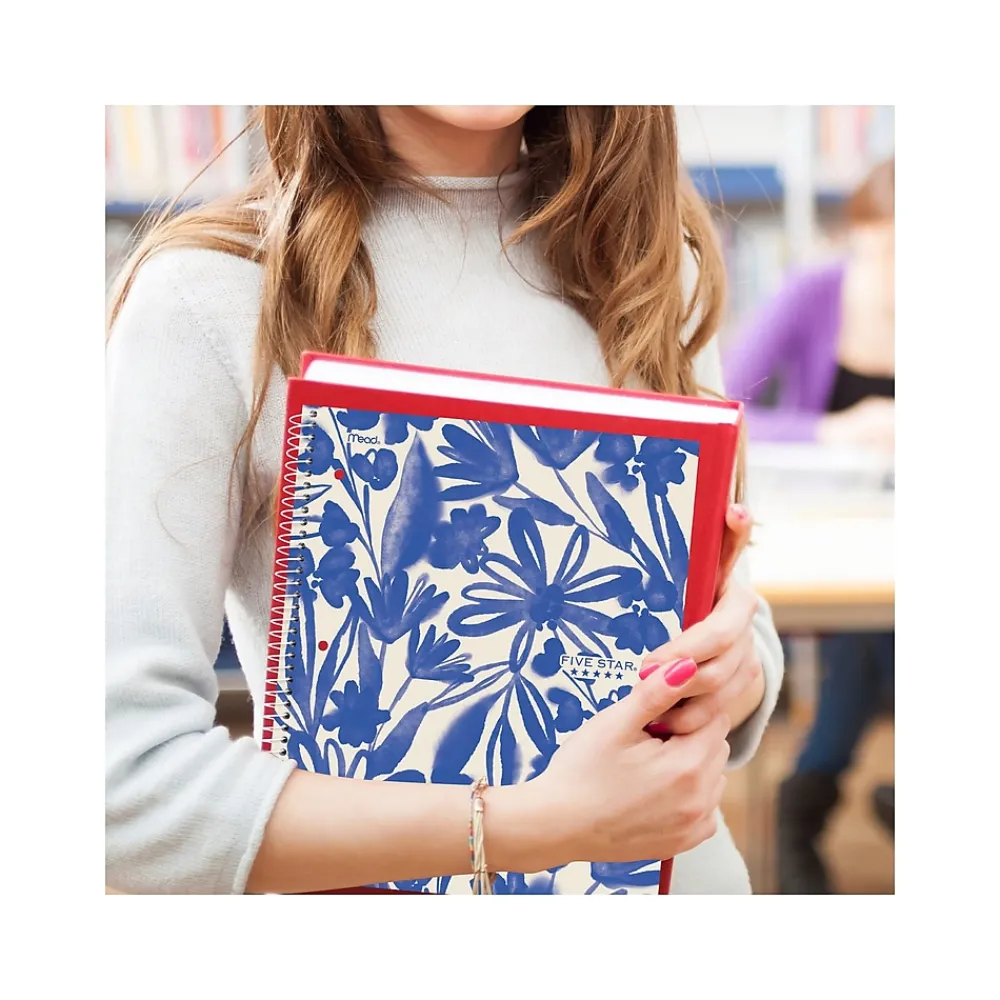 Subject Notebooks|Five Star Soft Petals 1-Subject Notebooks, 8.5" x 11", College-Ruled, 80 Sheets, Assorted Colors, 2/Pack (820331)