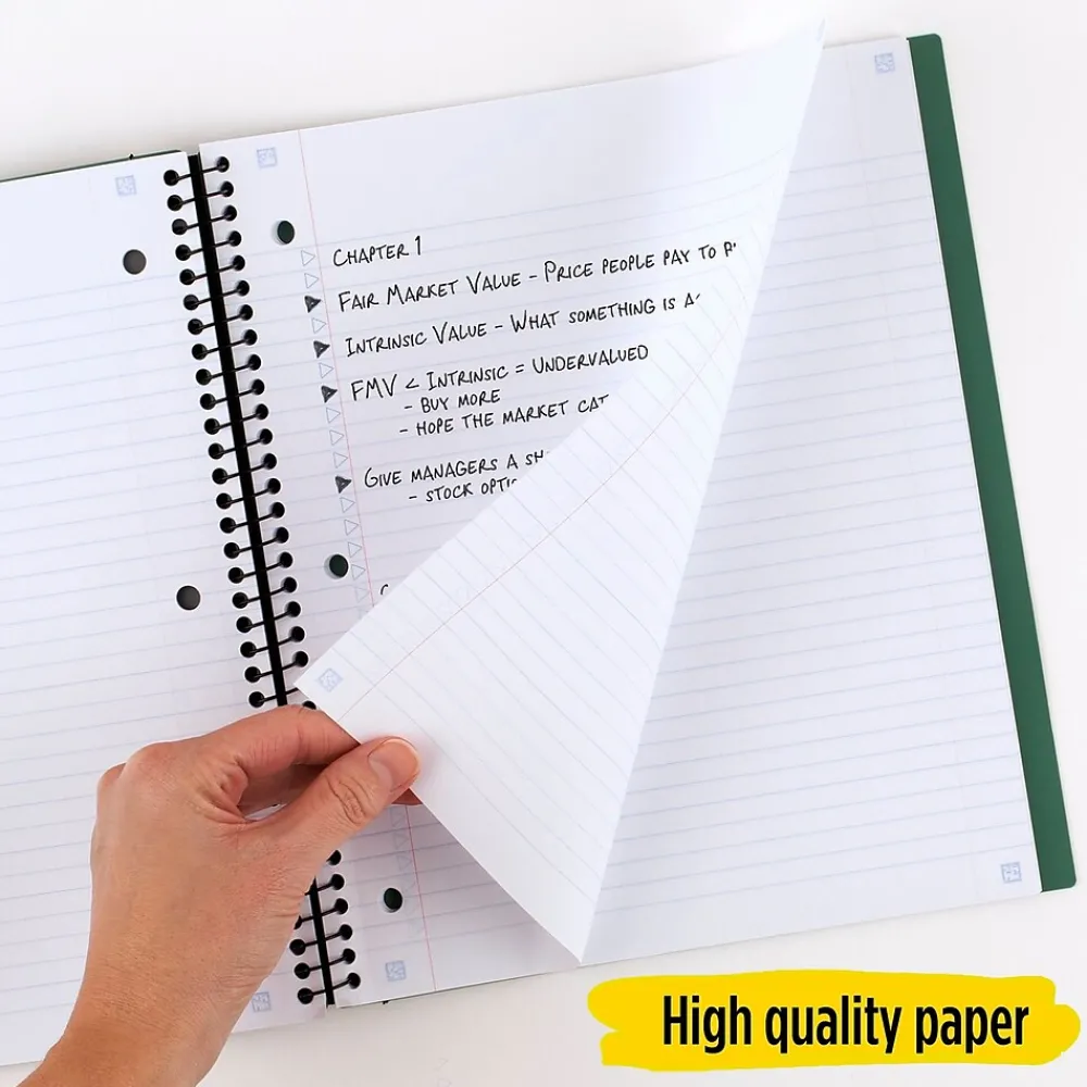 Subject Notebooks|Five Star 1-Subject Notebooks, 8.5" x 11", College Ruled, 100 Sheets (06322)