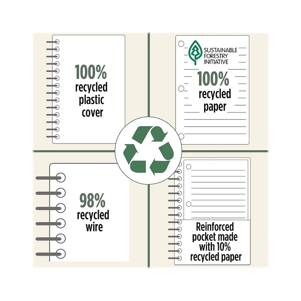 Subject Notebooks|Five Star 1-Subject Notebooks, 8.5" x 11", College Ruled, 100 Sheets, Each (820053-22)