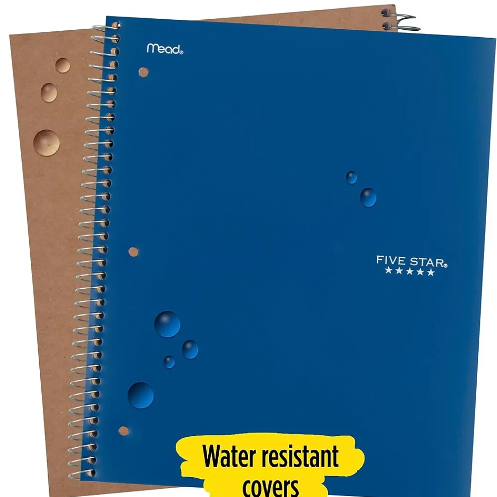Subject Notebooks|Five Star 1-Subject Notebooks, 8.5" x 11", College Ruled, 100 Sheets (06206/08076) Assorted