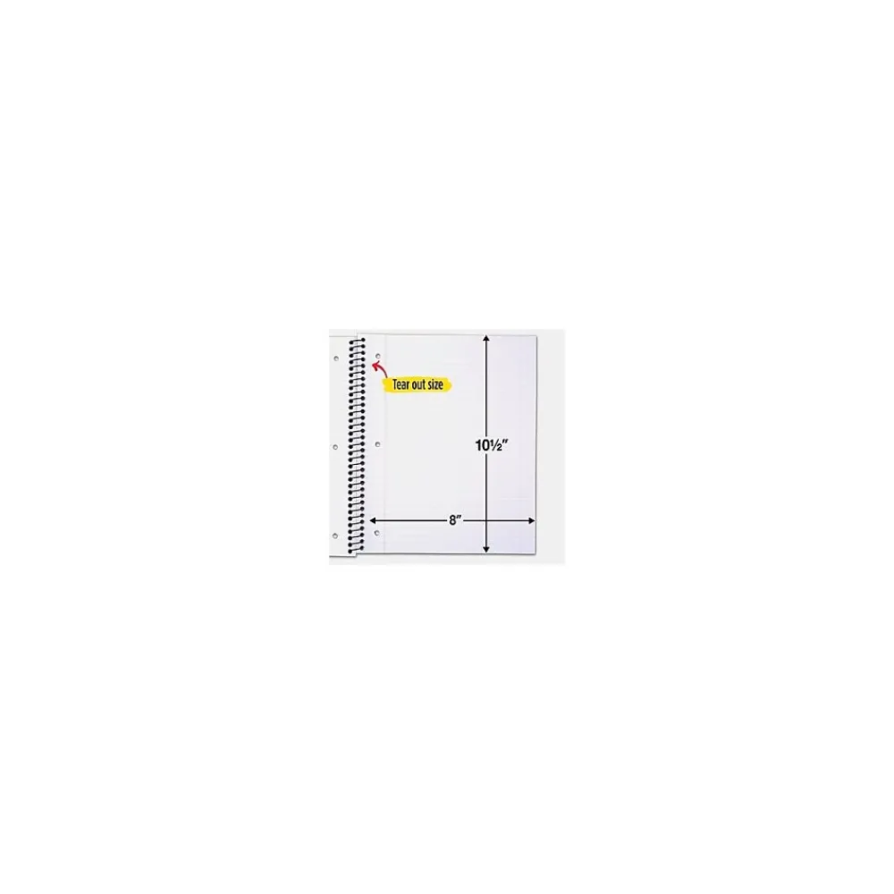 Subject Notebooks|Five Star 1-Subject Notebooks, 8" x 10.5", Wide Ruled, 100 Sheets, Each (05238/07635)